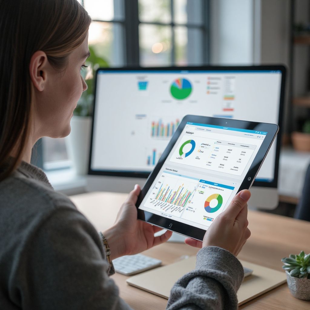 Digital financial planning tools in use